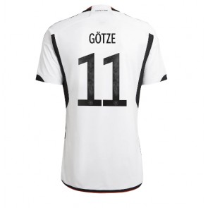Germany Mario Gotze #11 Replica Home Stadium Shirt World Cup 2022 Short Sleeve